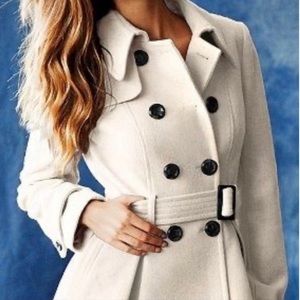 🎀 SOLD 🎀 Victoria’s Secret Winter White Wool Coat